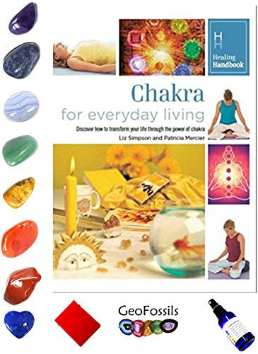 GeoFossils&reg; Chakra Healing Balancing Crystals Tumblestone Set