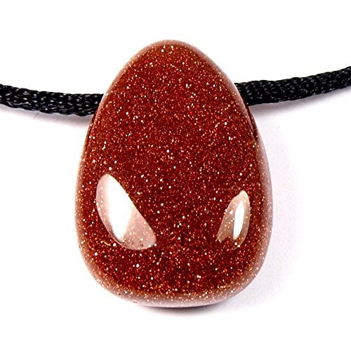 Red Goldstone Drilled Tumble Stone