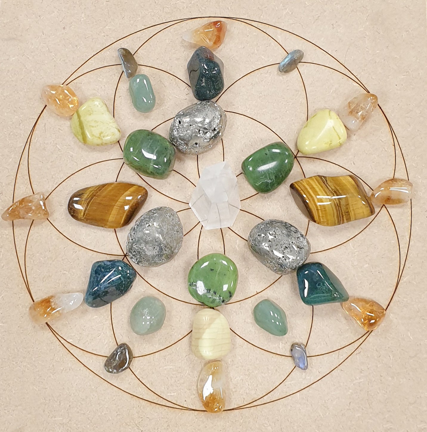 Manifestation Grid with Crystals