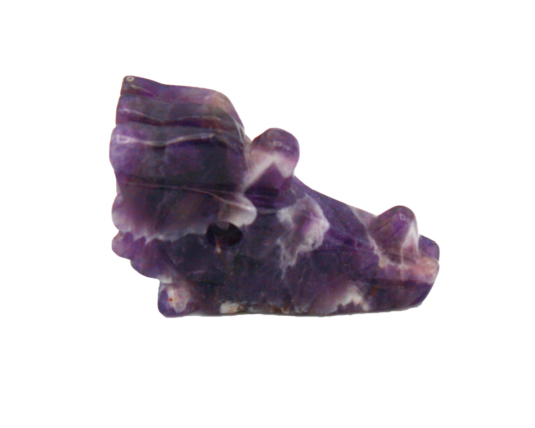 Purple, with light purple marble effect, smooth and angular