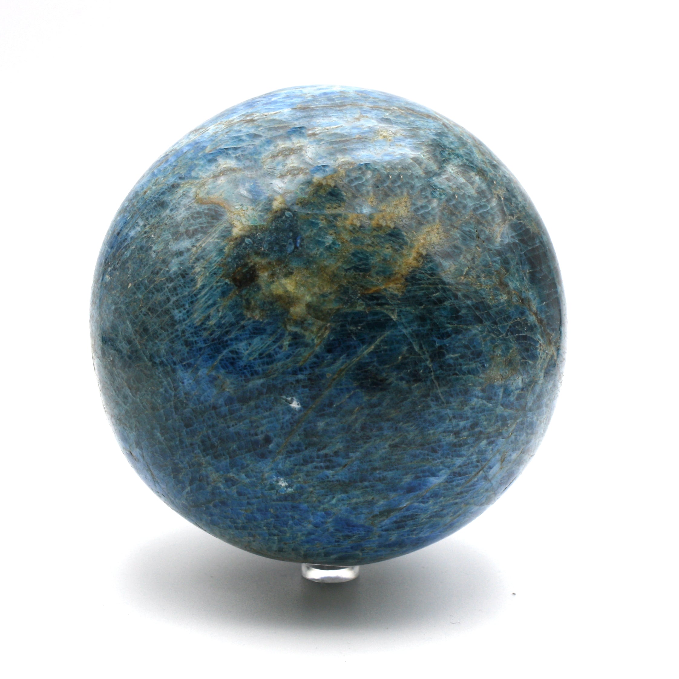 Blue and gold marble effect sphere