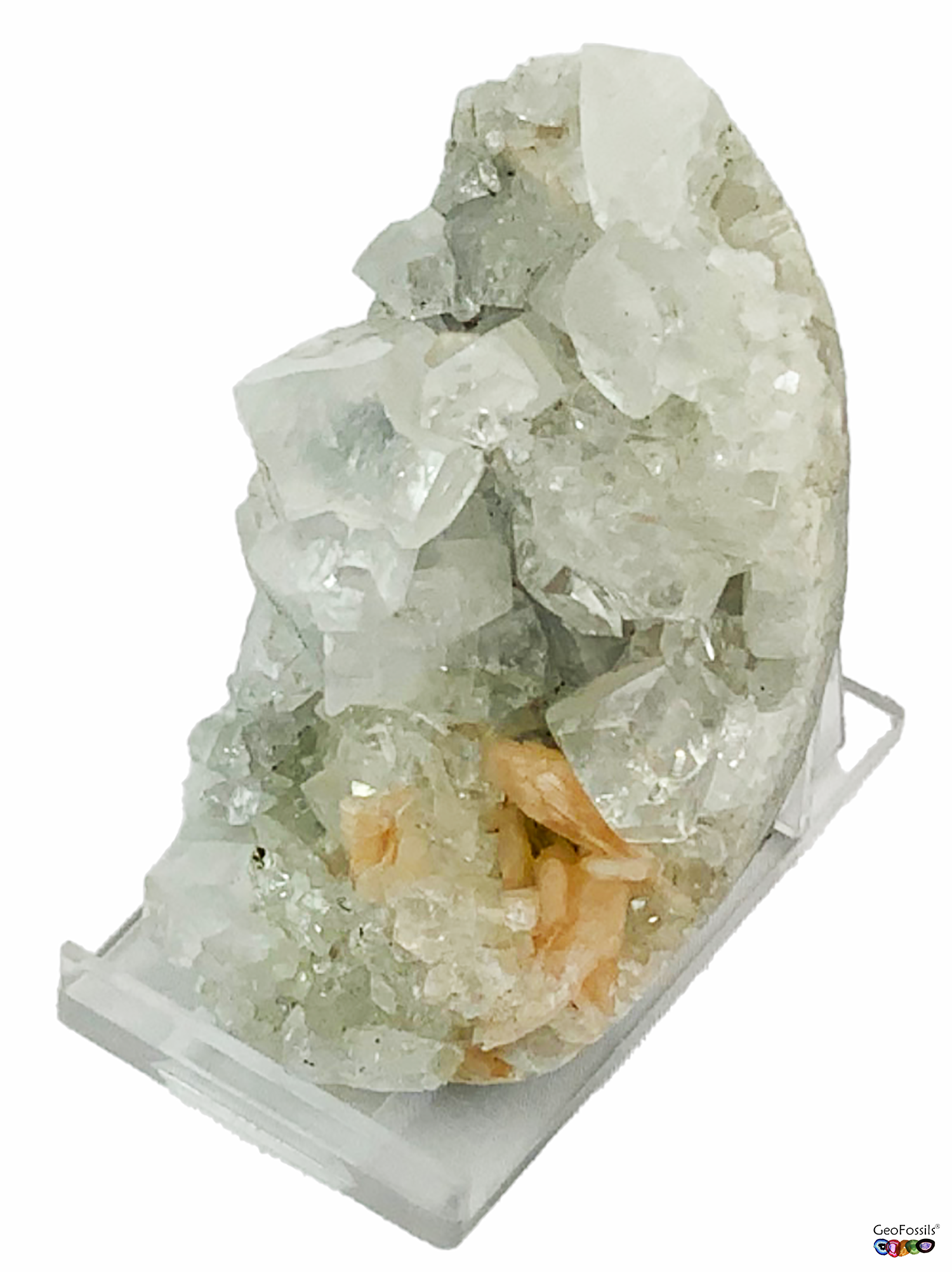 Apophyllite with Stilbite Healing Crystal Cluster
