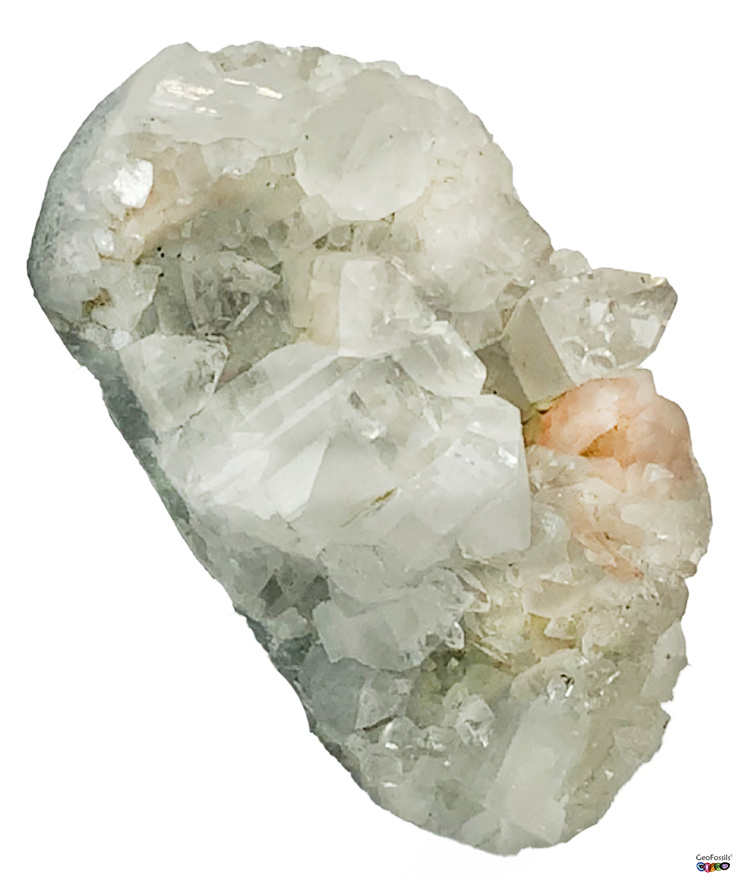 Apophyllite with Stilbite Healing Crystal Cluster