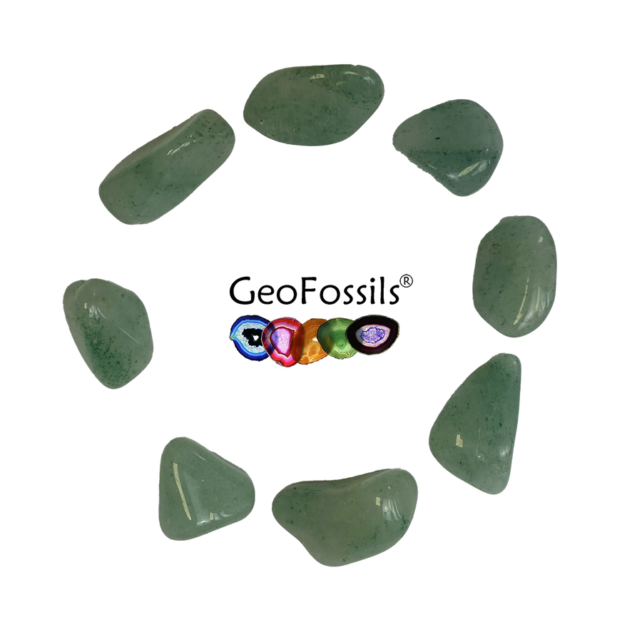 GeoFossils Green Aventurine Polished Tumble Stone Healing Crystals