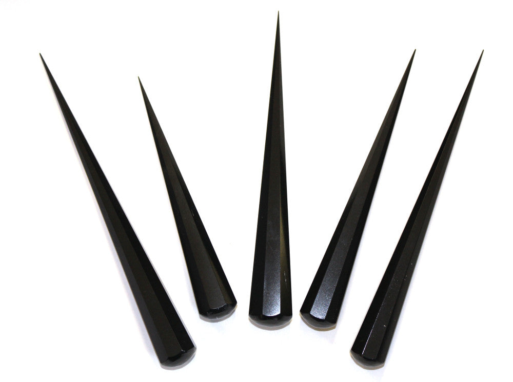 Black Tourmaline Pranic Healing Crystal Disintegrator Wand
