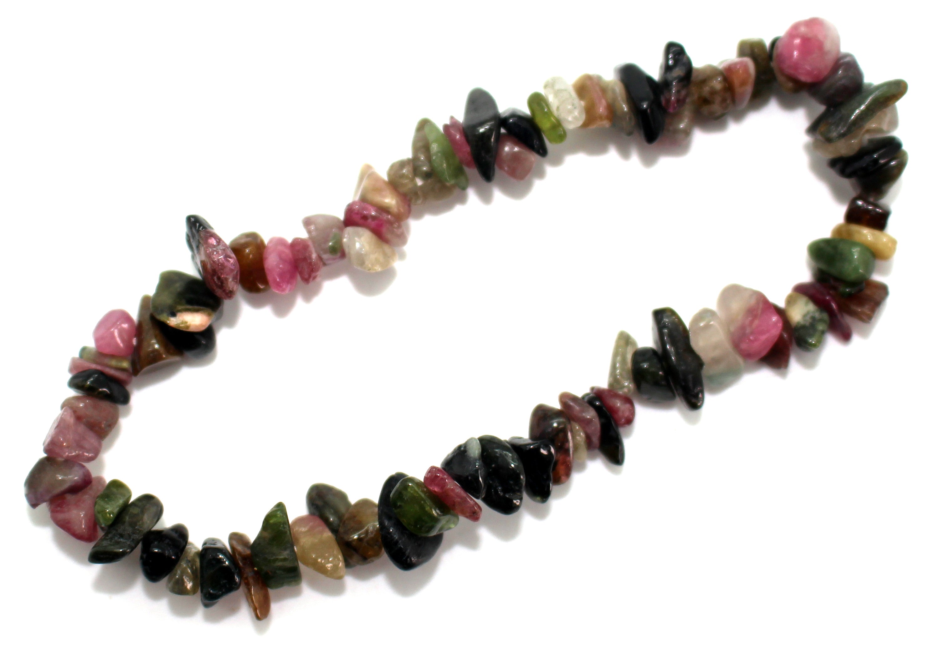 Watermelon Tourmaline Gemchip Bracelet