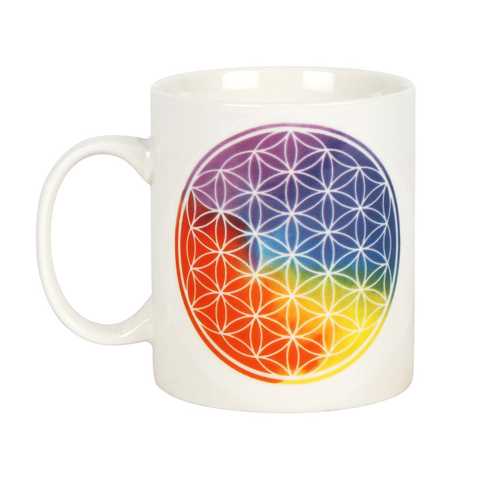 Flower of Life Chakra Mug