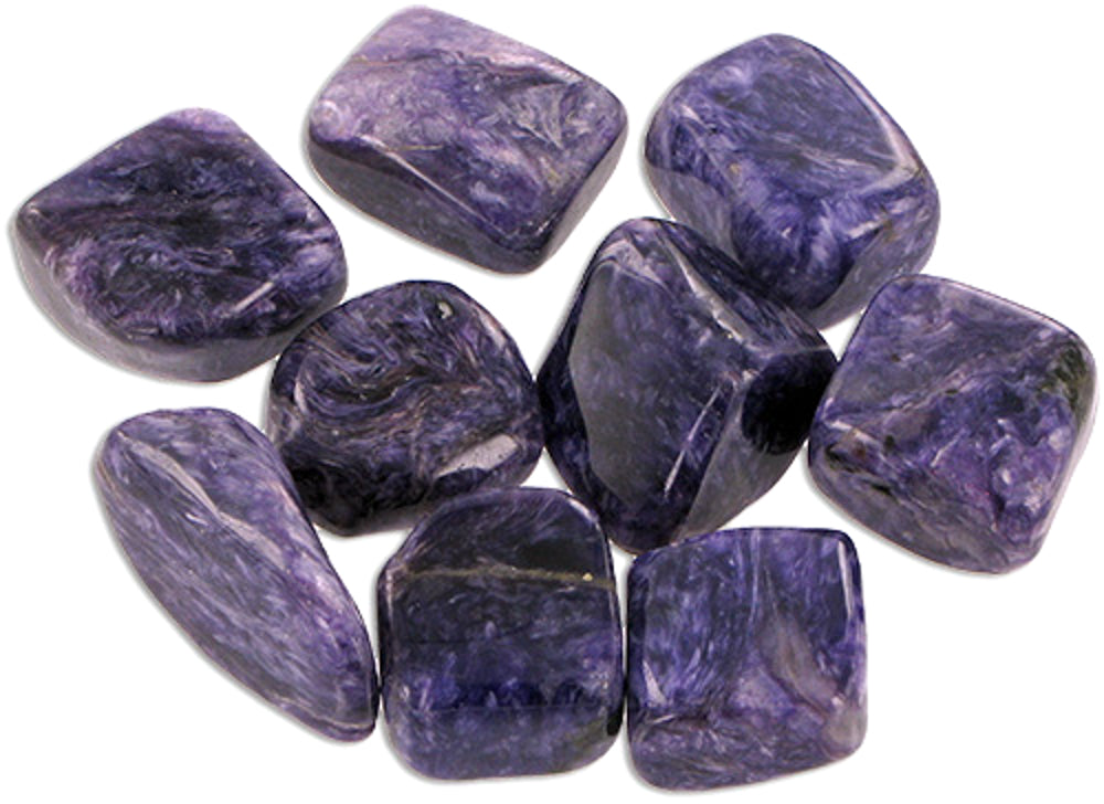 Charoite Tumble Stone AA+ – polished tumble stone for crystal healing and meditation
