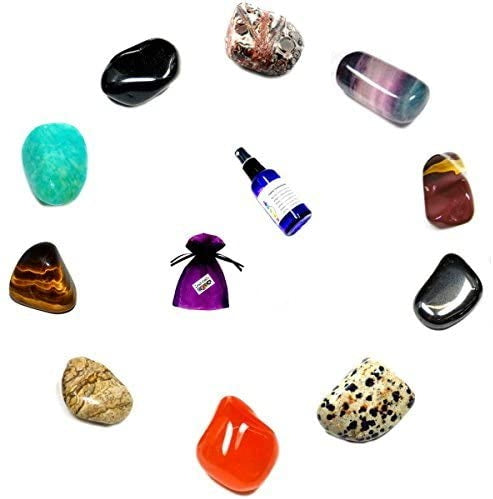 Crystal Tumble Stone Set of 10 Healing Crystal - (Kit 1/6)