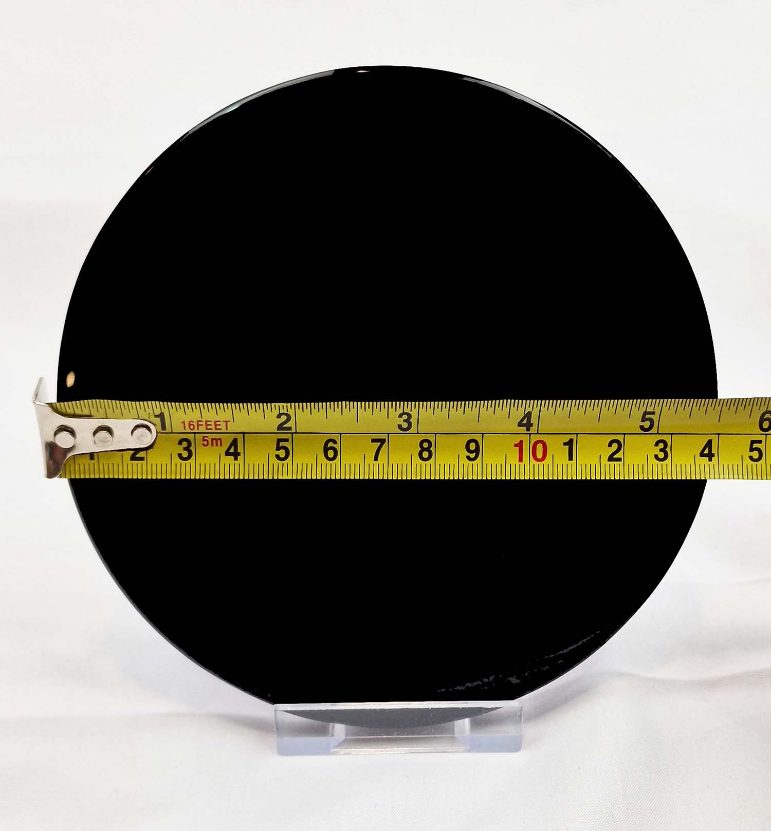 GeoFossils Black Obsidian Scrying mirrors in varying sizes from 3cm to 18cm