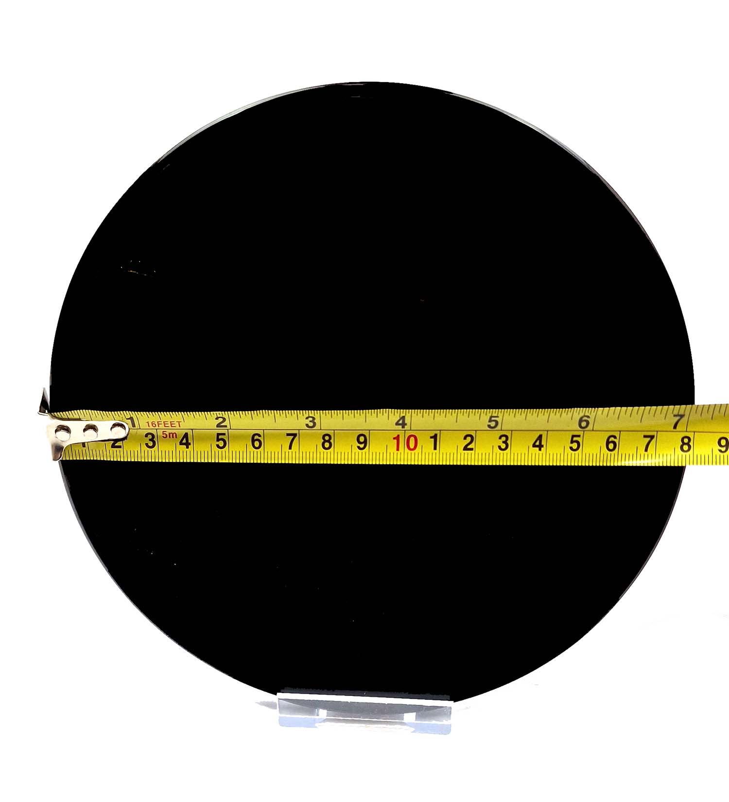 GeoFossils Black Obsidian Scrying mirrors in varying sizes from 3cm to 18cm