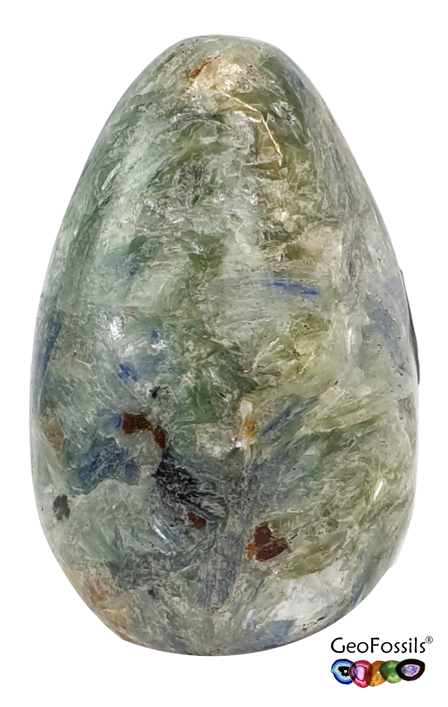 Blue Green Kyanite Crystal Egg