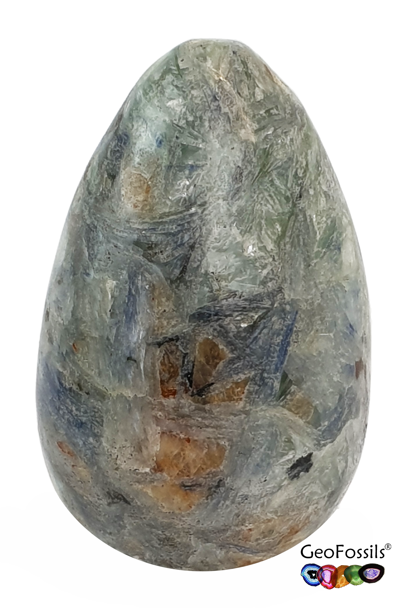 Blue Green Kyanite Crystal Egg
