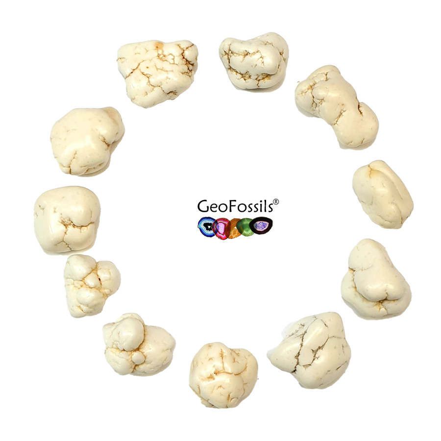 Magnesite Polished Healing Crystals Tumble Stone – polished tumble stone for crystal healing and meditation