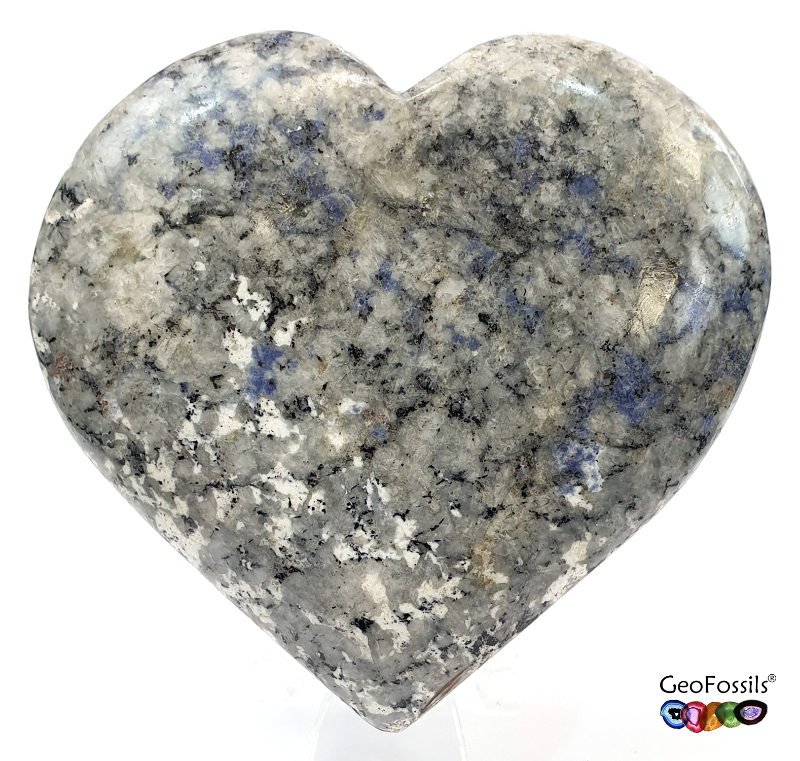 GeoFossils Sapphire in Feldspar Heart