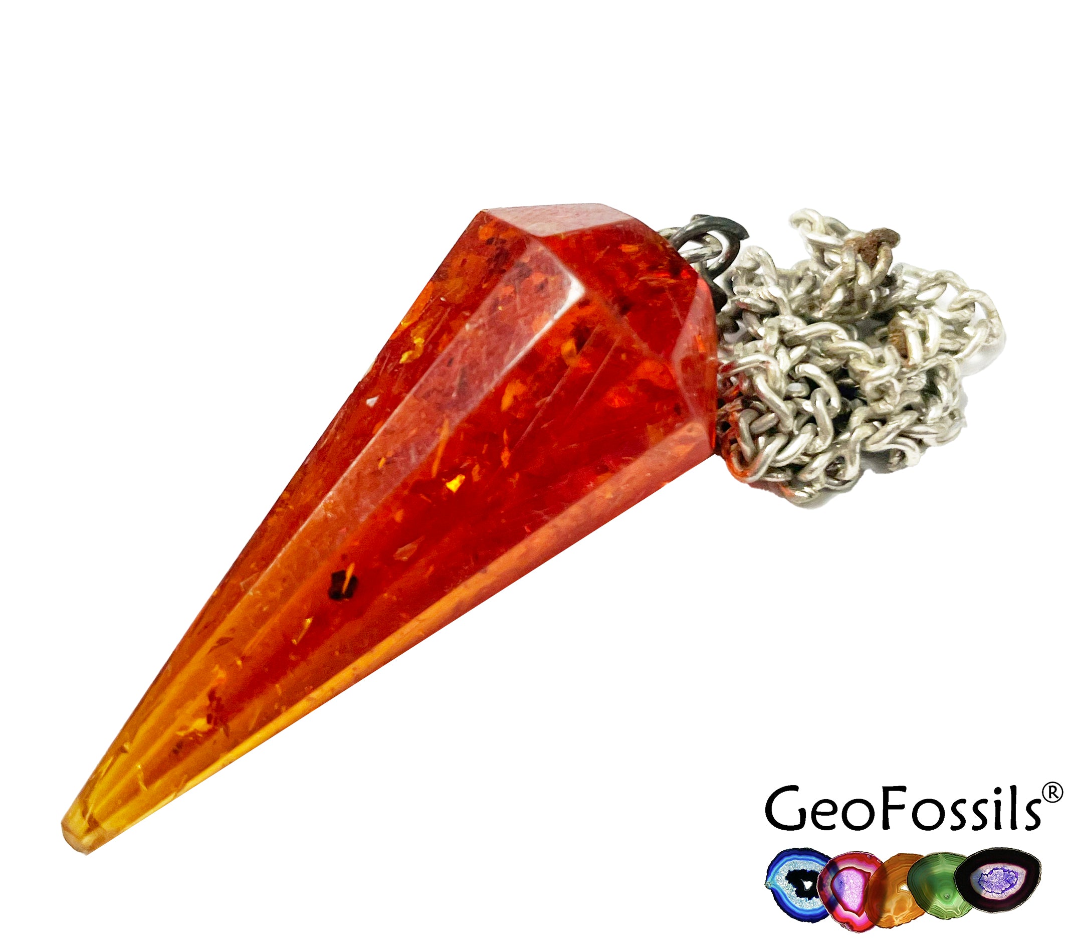 GeoFossils Amber Pendulum