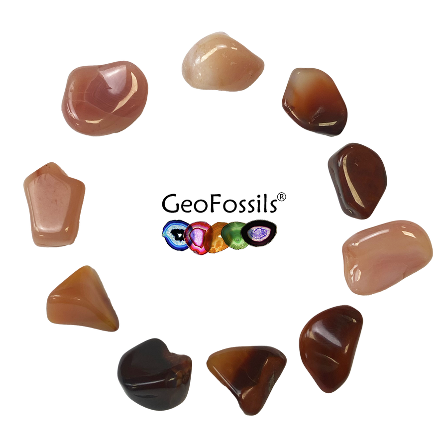 Carnelian Tumble Stone – Vitality Crystal for Motivation, Creativity & Confidence – polished tumble stone for crystal healing and meditation