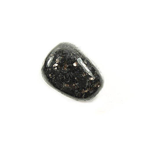 Nuumite tumble crystal with side drill, ideal for stringing into talismans or sacred jewellery. This rare stone from Greenland empowers intuition, shields against negativity, and anchors the soul during energetic shifts.