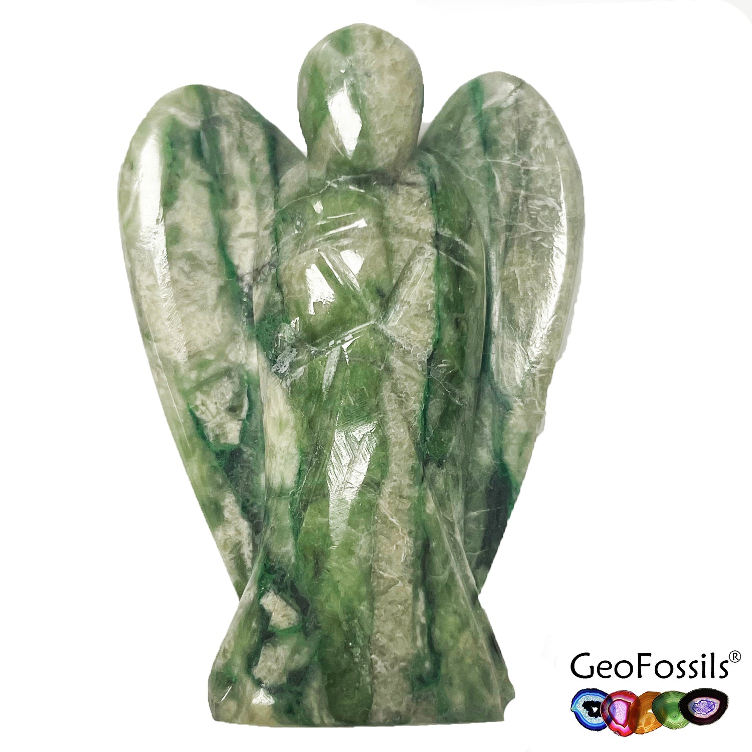 Kammererite Polished 50mm Angel Carving