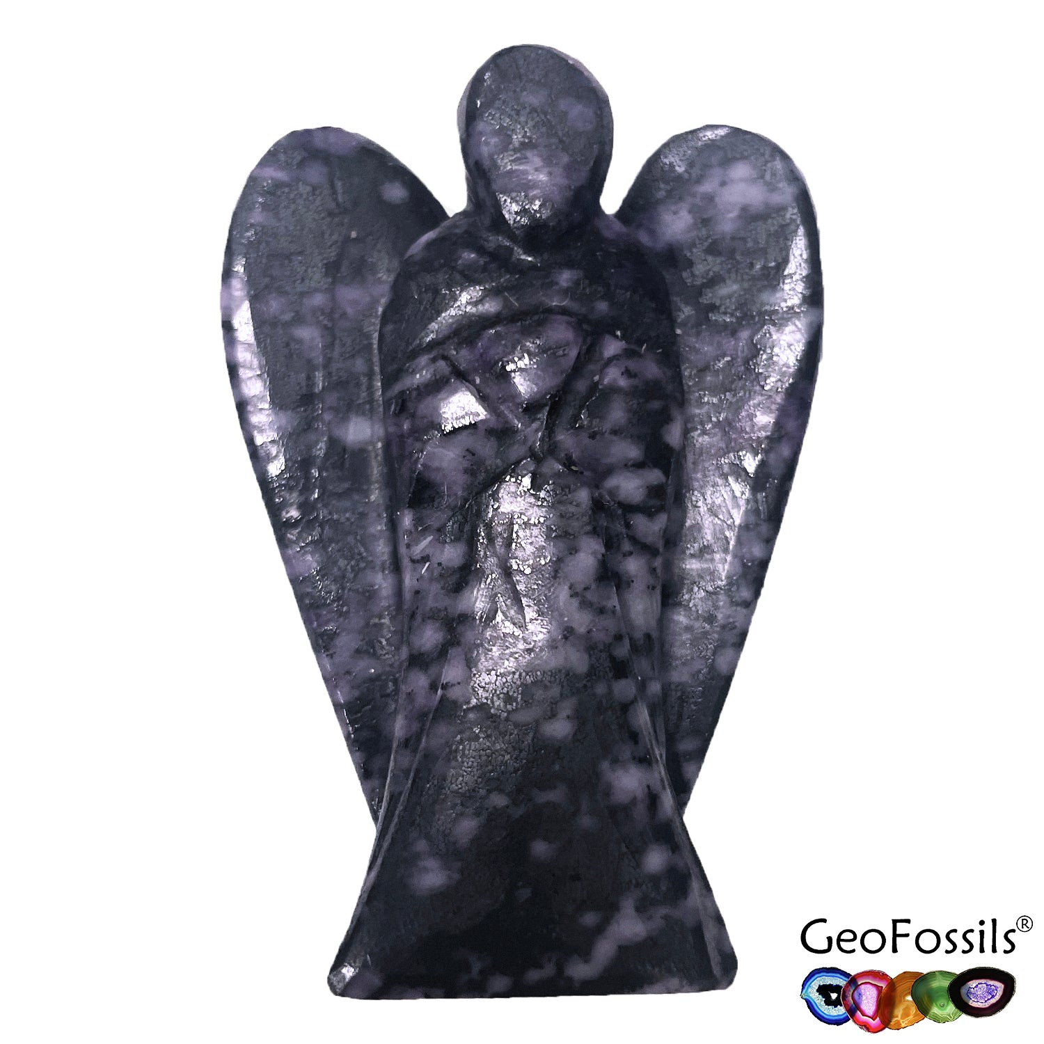 Kammererite Polished 50mm Angel Carving