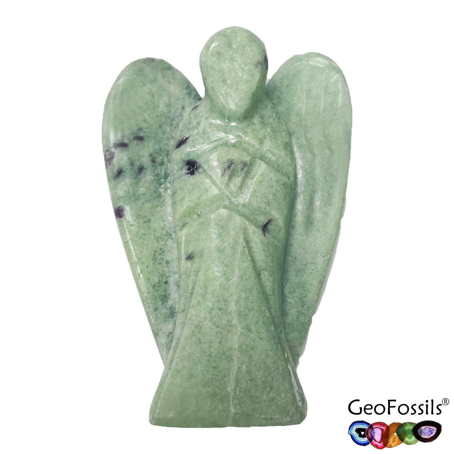 Kammererite Polished 50mm Angel Carving