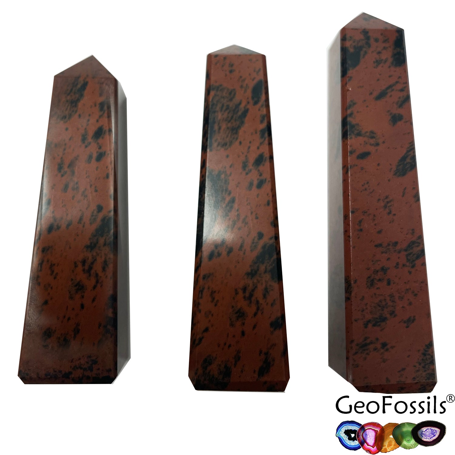 GeoFossils Mahogany Obsidian Height Difference