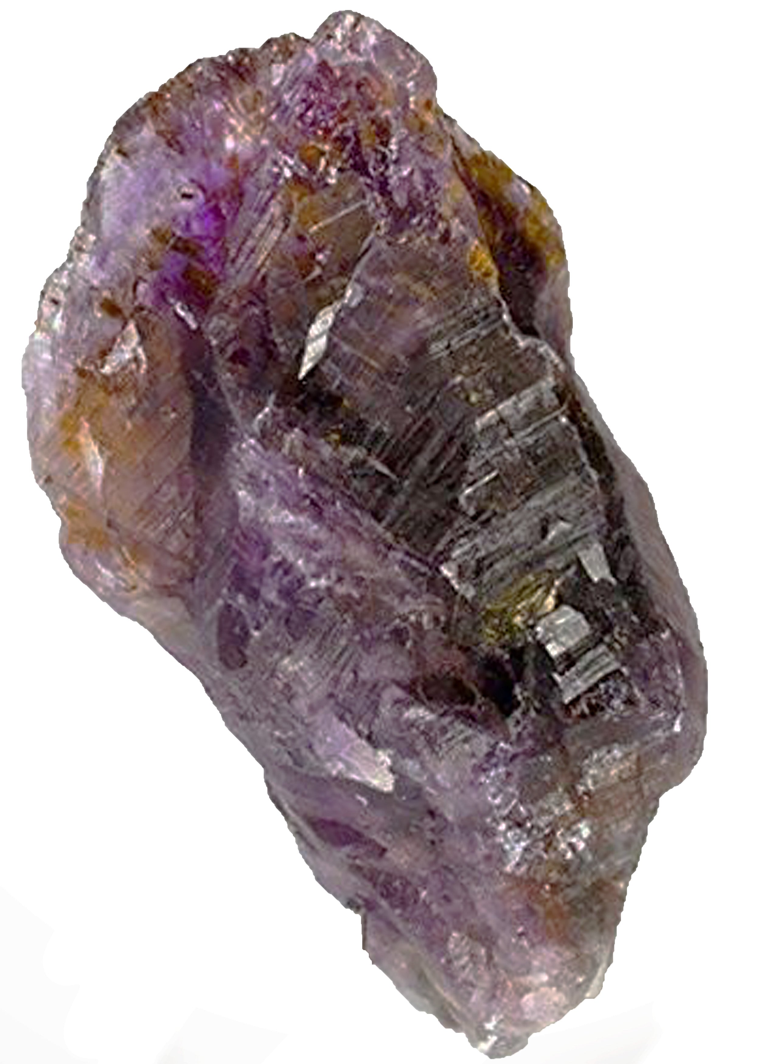 GeoFossils Melody Stone aka super Seven deep purple with hues of gold and specks