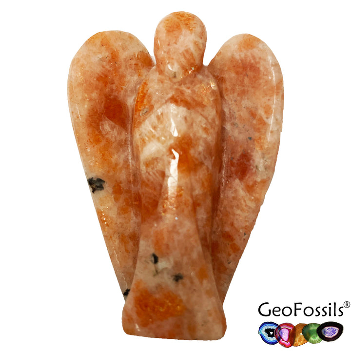 GeoFossils Sunstone  Polished 50mm Angel
