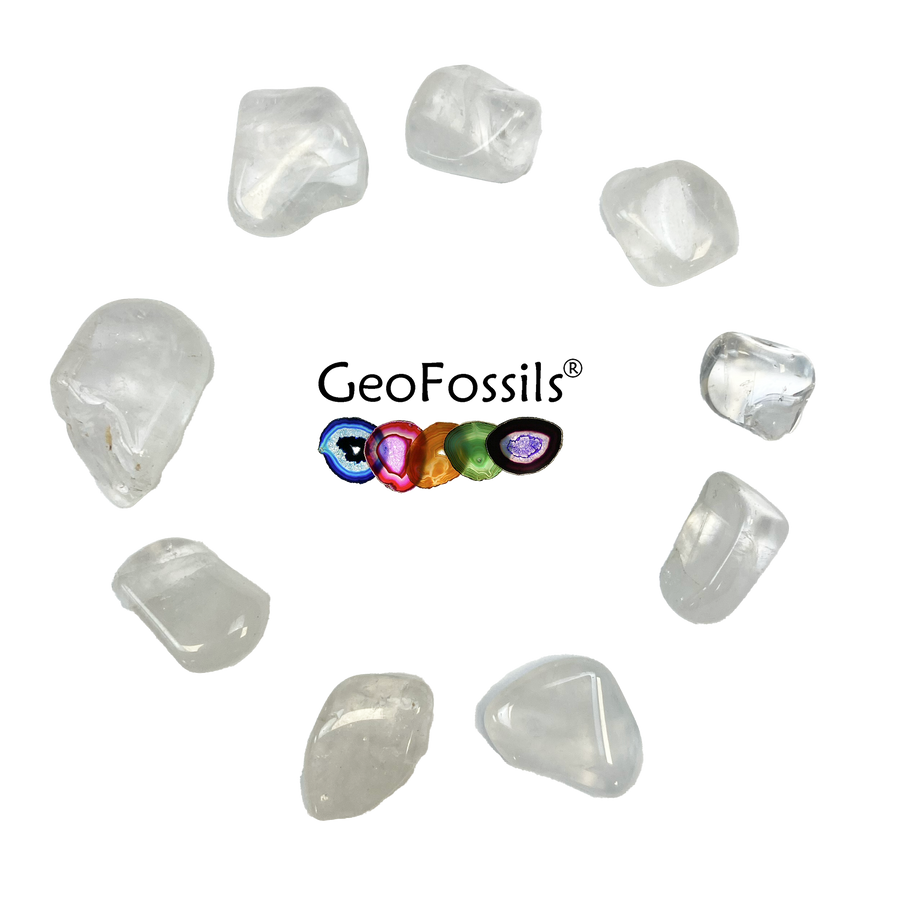 Crystal Quartz Tumble Stone – Versatile Stone for Clarity, Amplification & Balance – polished tumble stone for crystal healing and meditation