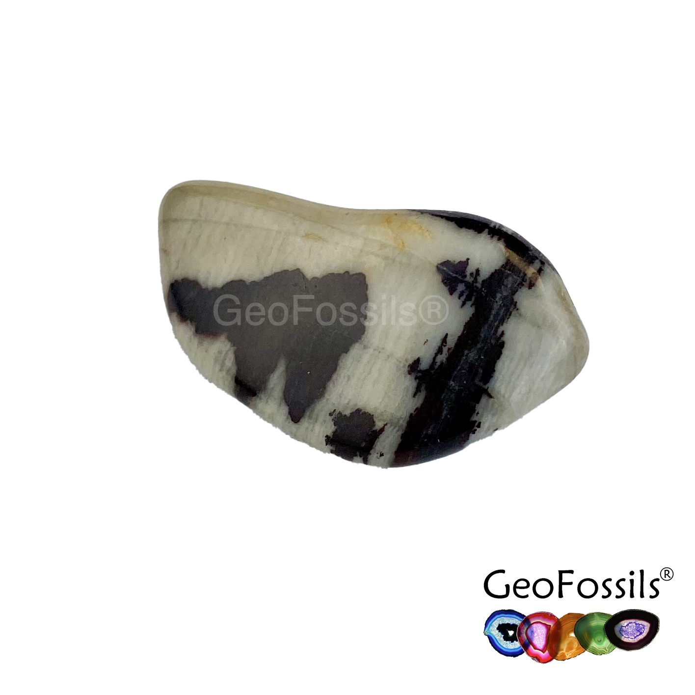 Geofossils Nguni Jasper Drilled Tumble Stone