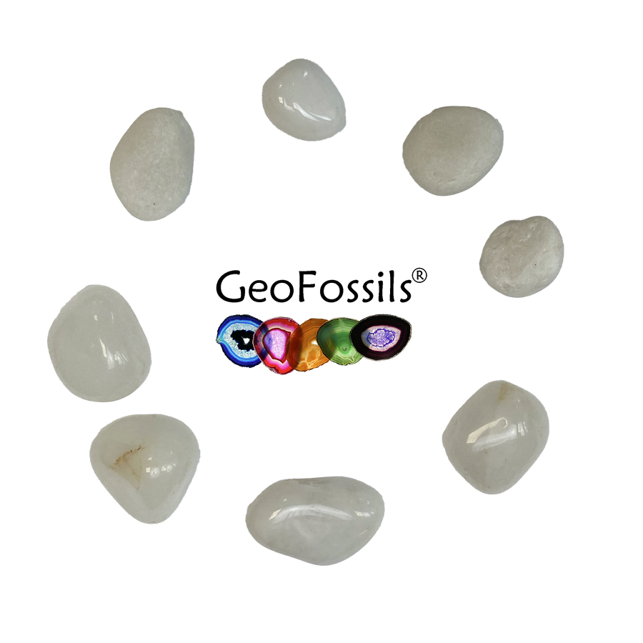 Snow Quartz Tumble Stone – Gentle White Crystal for Clarity, Purity & Inner Stillness – polished tumble stone for crystal healing and meditation