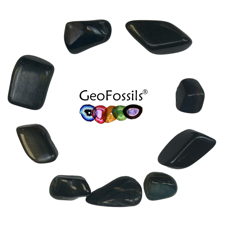 Multi Tiger’s Eye Tumble Stone – Red, Blue & Gold Tiger’s Eye for Strength, Balance & Insight – polished tumble stone for crystal healing and meditation