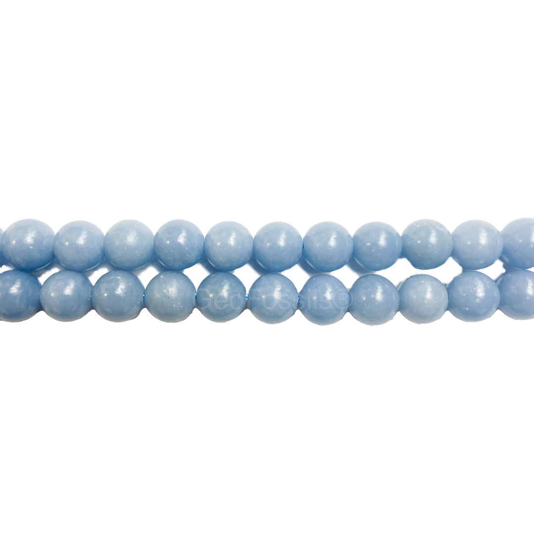 Geofossils Angelite Round Beads