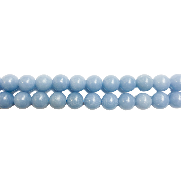 Geofossils Angelite Round Beads