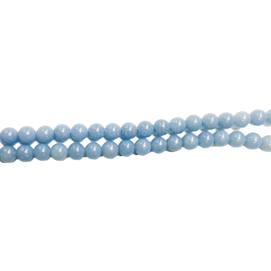 Geofossils Angelite Round Beads