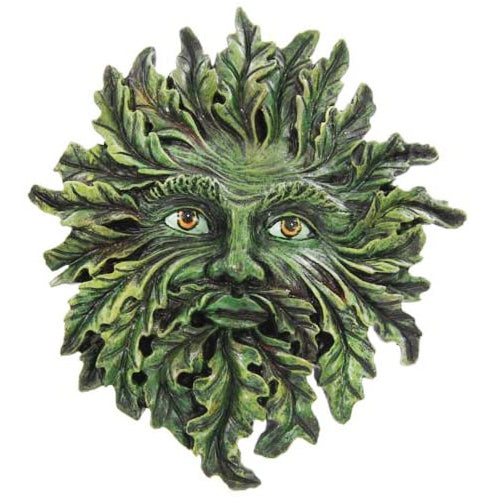 Green Man Wall Plaque Garden Ornament