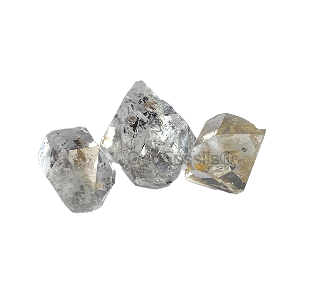 GeoFossils Herkimer Diamond Medium Oval, a high-vibration crystal for clarity, intuition, and spiritual awakening.