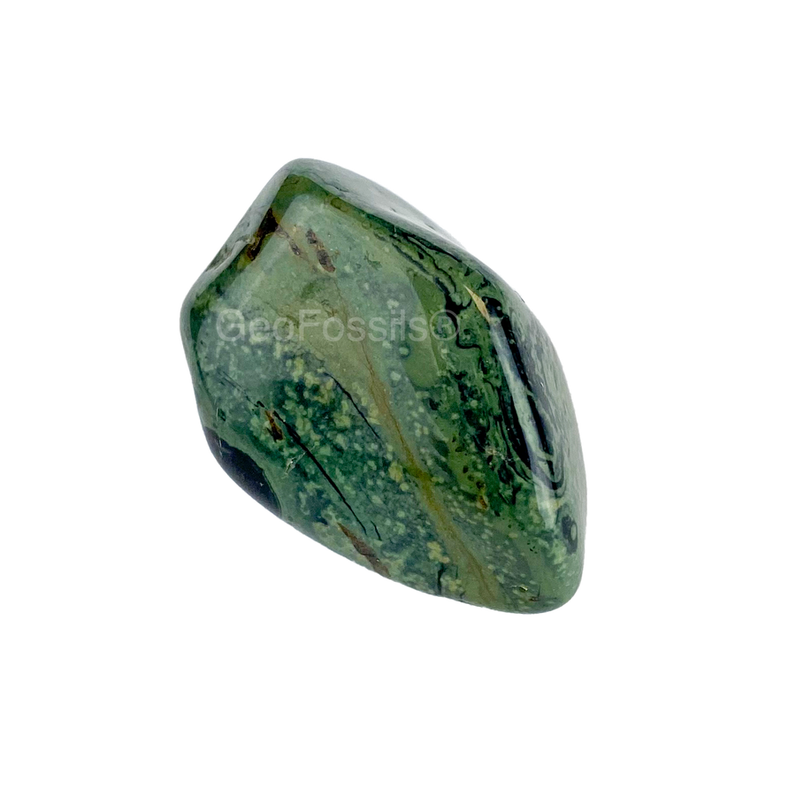 Geofossils Kambamba Jasper Drilled Polished Healing Crystal Tumble Stone
