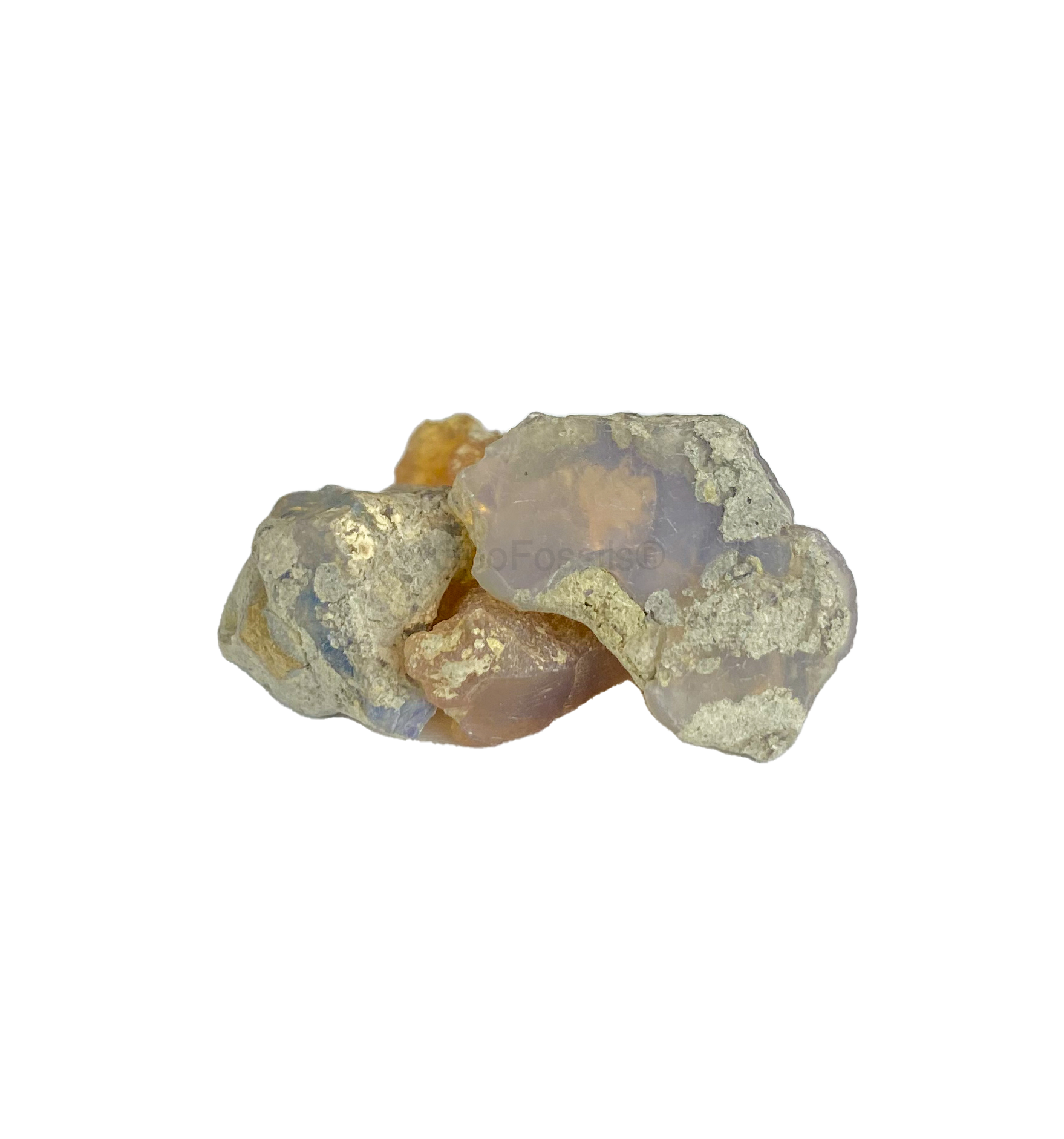 Geofossils Indonesia Blue Amber Polished Healing Crystal Tumble Stone