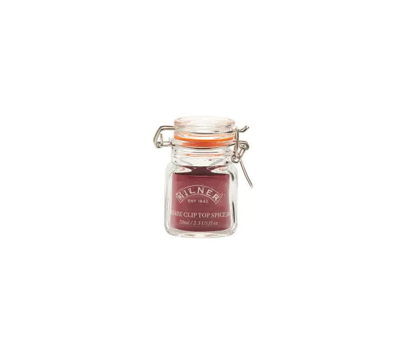 Kilner Vintage Square Glass Clip Top Airtight Jar