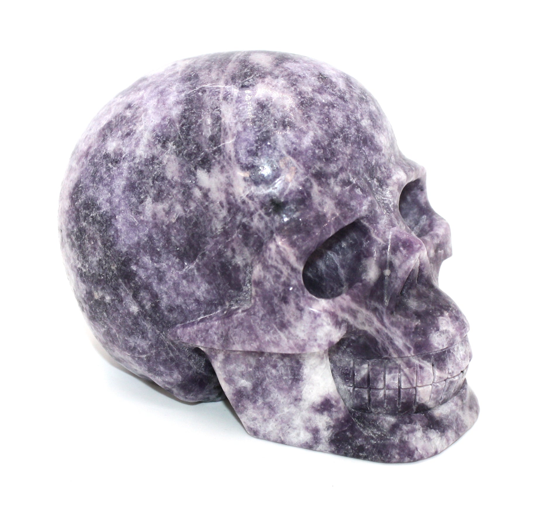 Lepidolite Skull