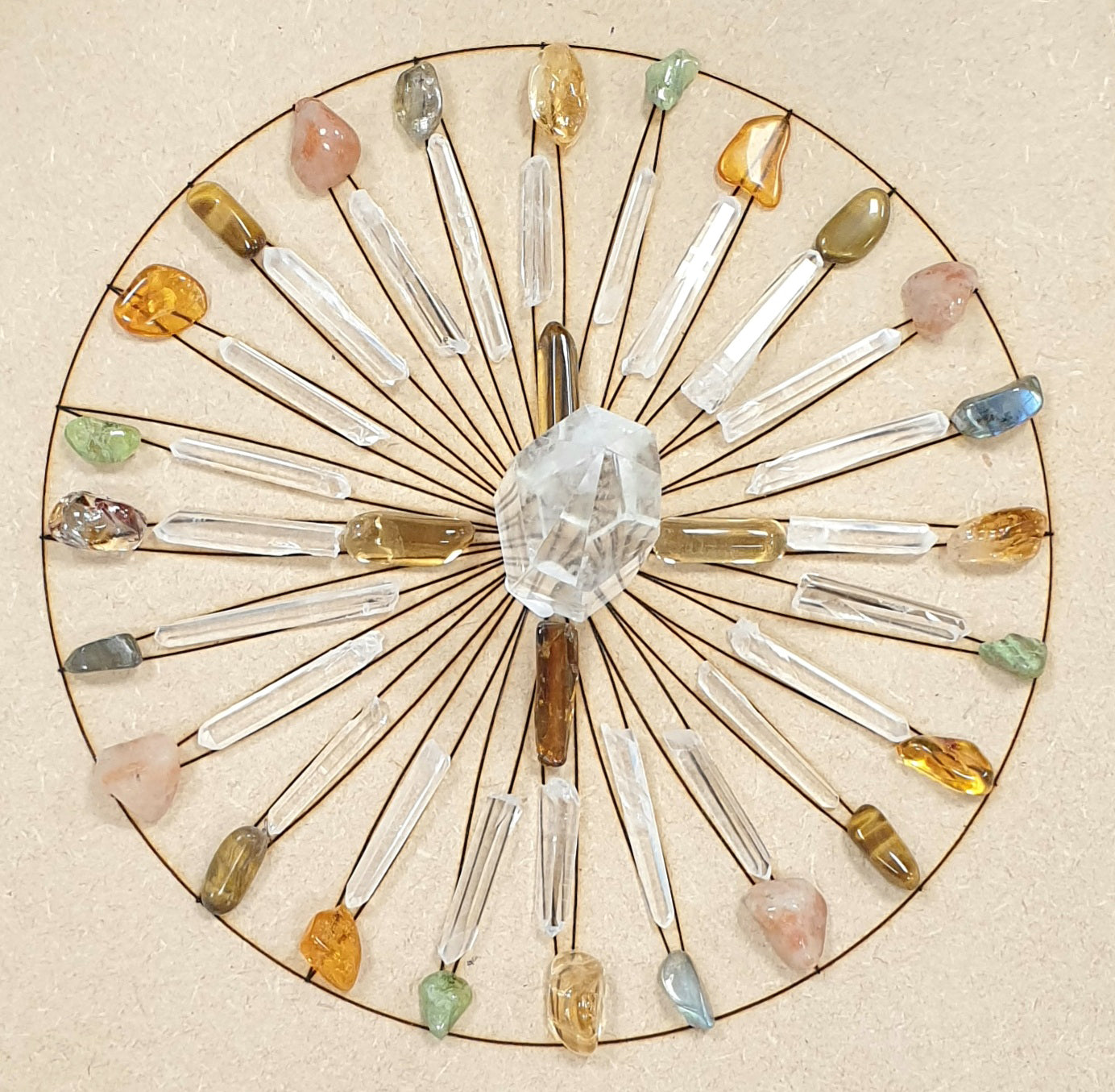 Manifestation Grid with Crystals