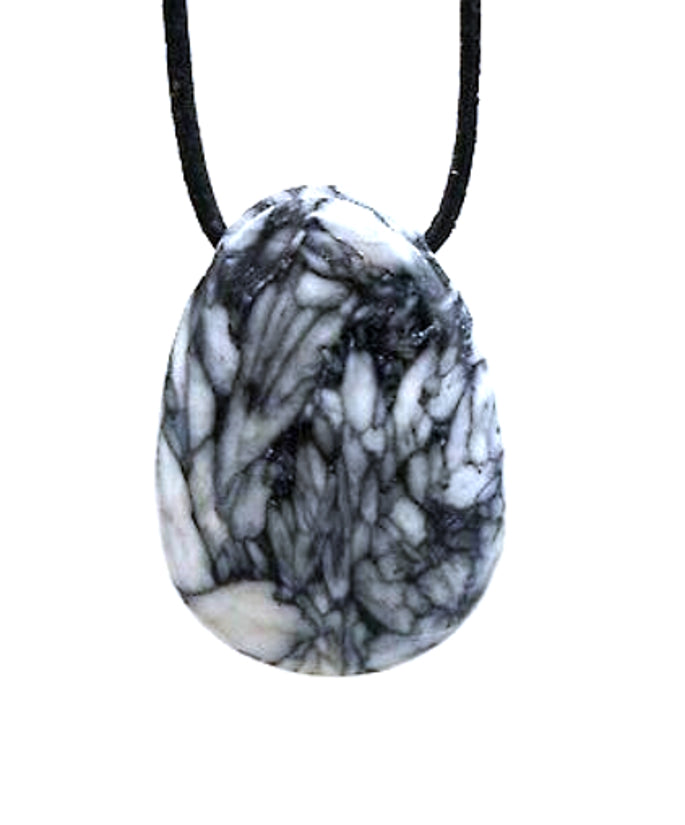 Drilled Pinolith Polished Tumble Stone