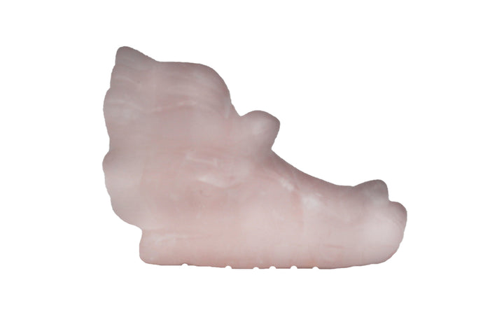 Light pink, smooth and angular