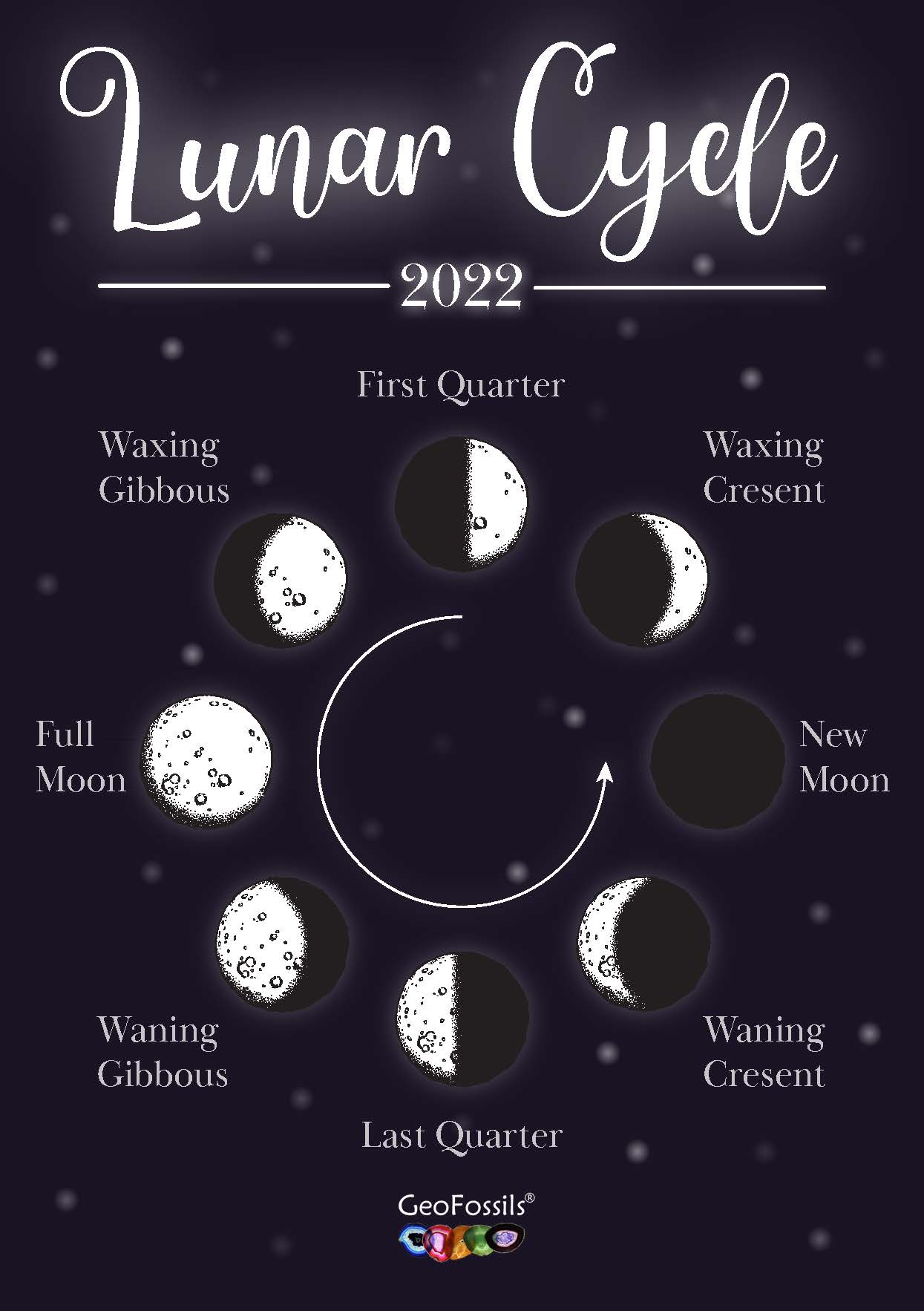 Lunar Cycle 2022 Information Card
