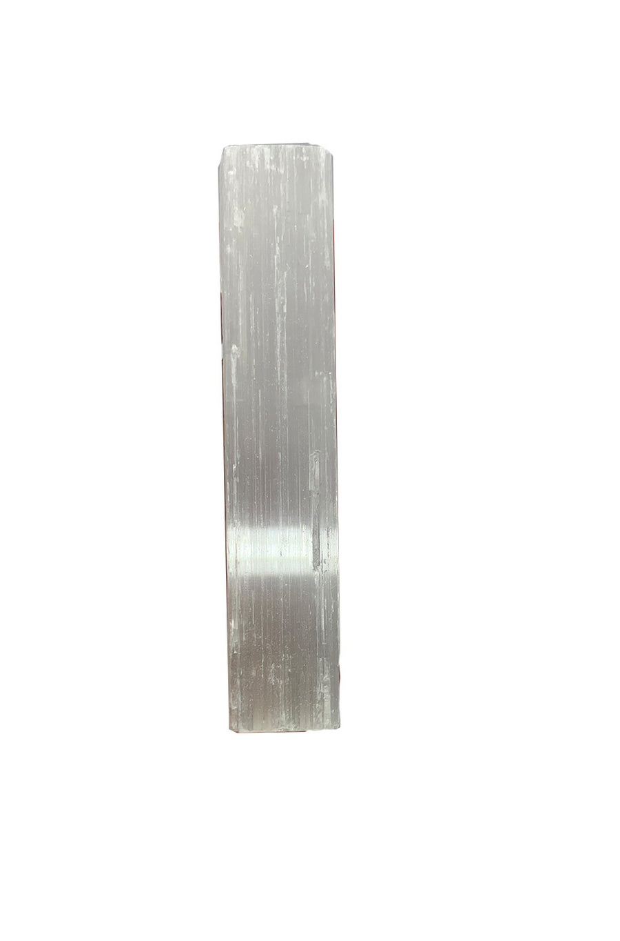 GeoFossils Selenite Stick 10cm – square cut wand for cleansing and energy work