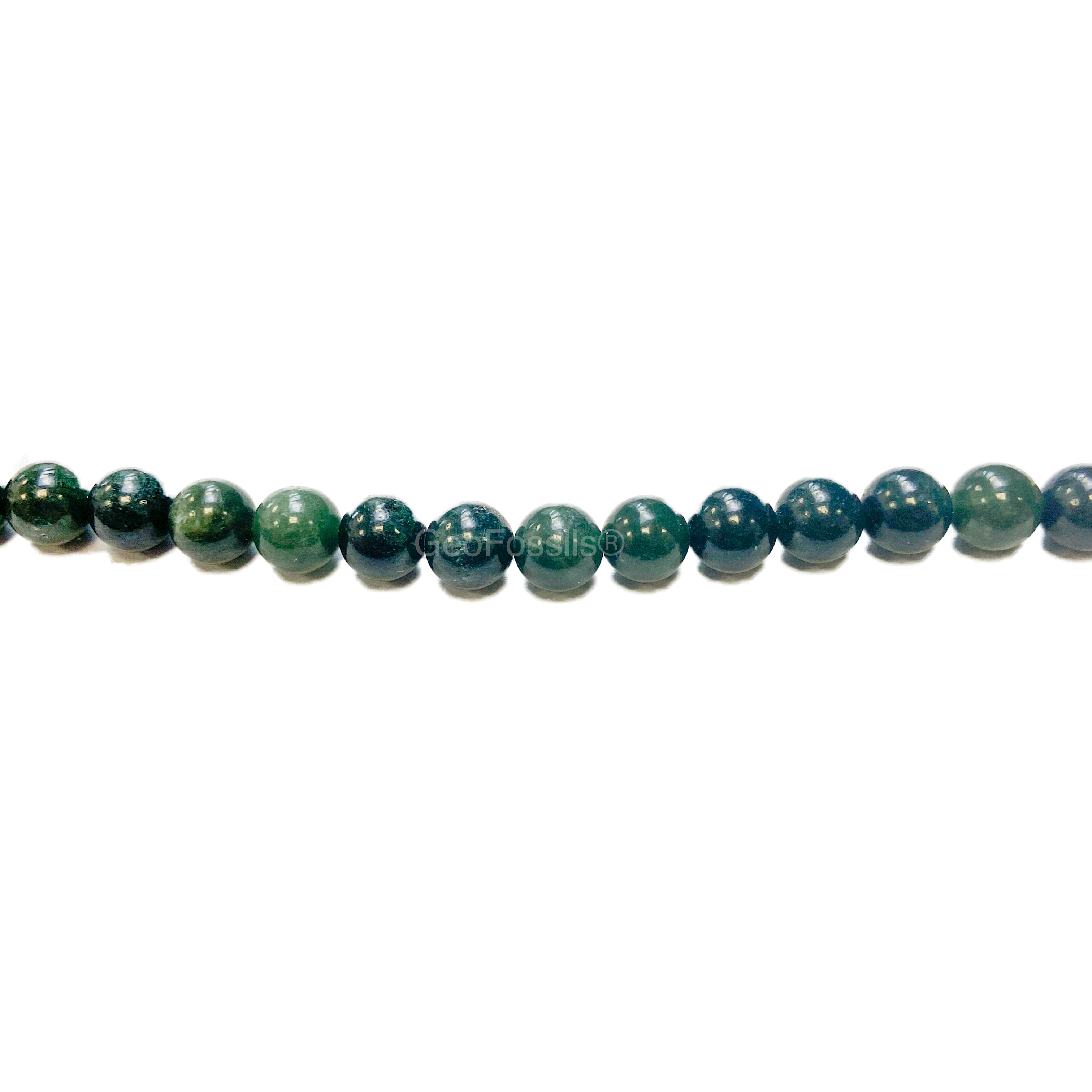 Geofossils Seraphinite Round Beads