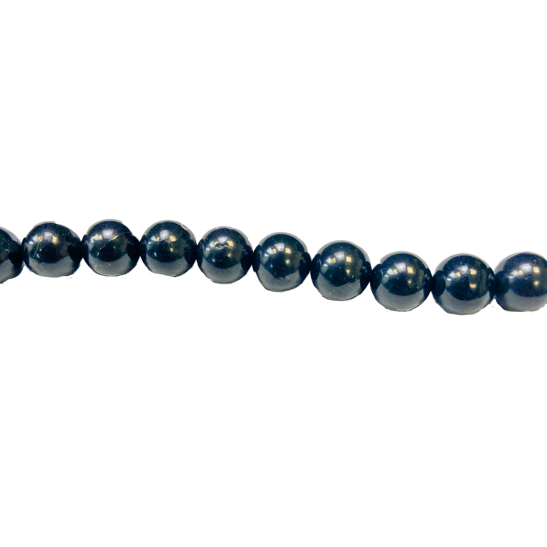 Geofossils Shungite AA Round String of Beads