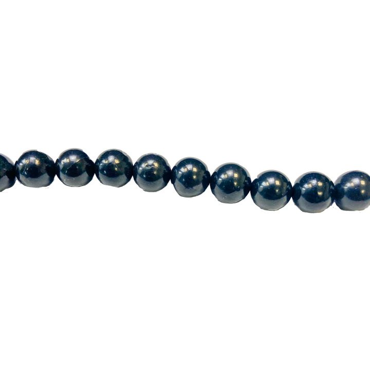 Geofossils Shungite AA Round String of Beads