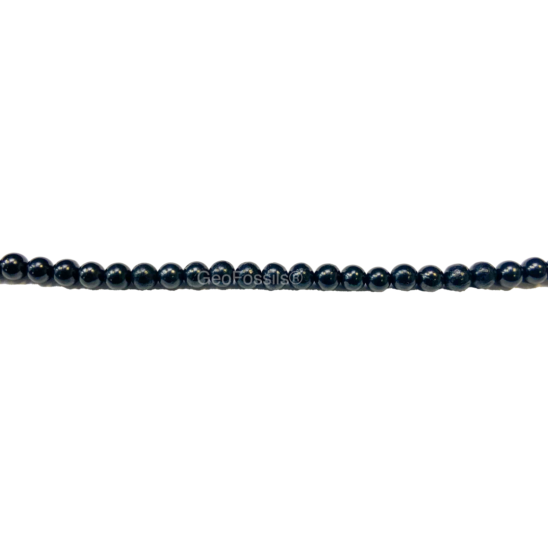 Geofossils Shungite AA Round String of Beads